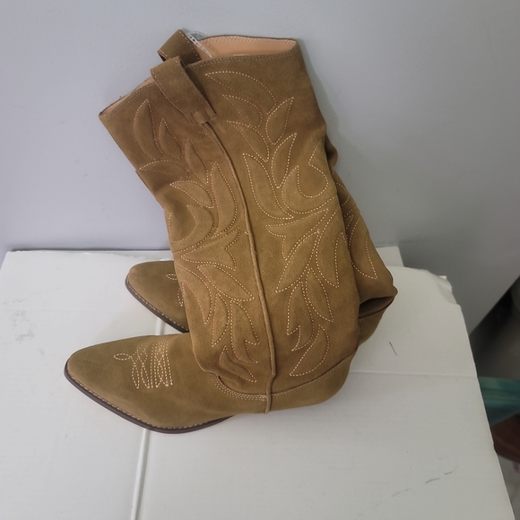 Band Of The Free Austin Western Boot In Tan - Picture 8 of 12